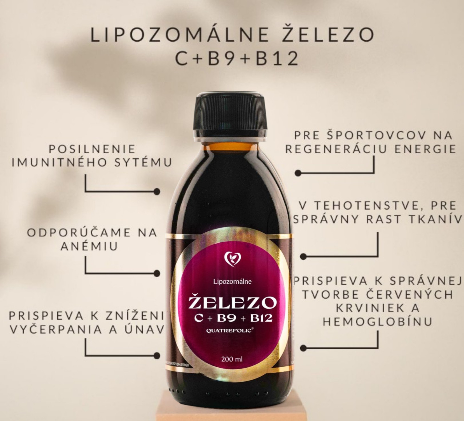 Zdravy svet lipozomalne zelezo 200 ml popis